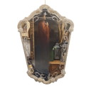 Miroir vénitien vintage en verre de Murano, Italie