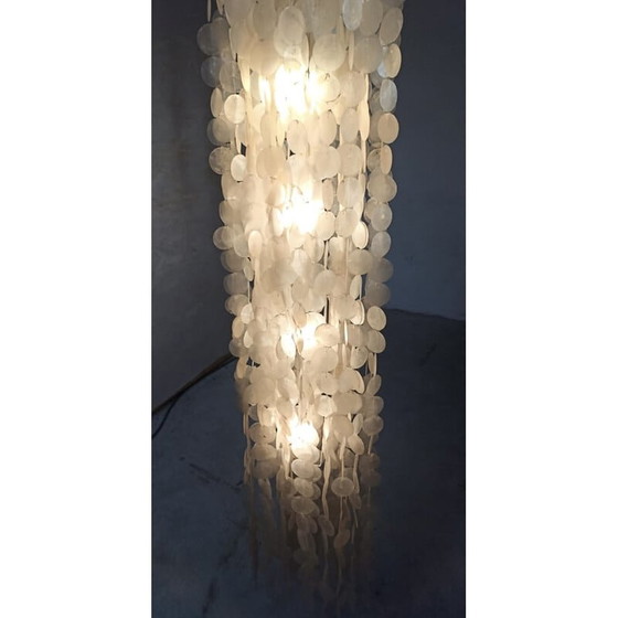 Image 1 of Lampe suspendue vintage en nacre, 1970