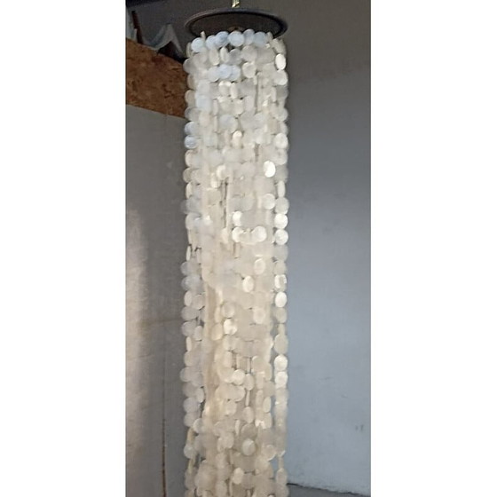 Image 1 of Lampe suspendue vintage en nacre, 1970