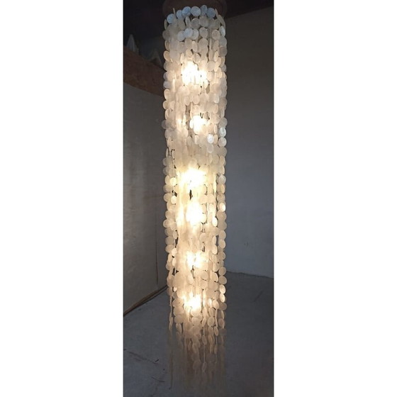 Image 1 of Lampe suspendue vintage en nacre, 1970