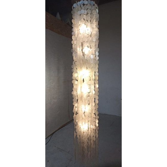 Image 1 of Lampe suspendue vintage en nacre, 1970