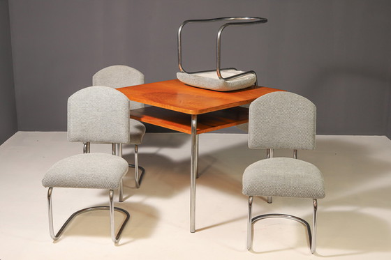 Image 1 of Ensemble de salle à manger fonctionnaliste tchèque par Robert Slezák, années 1940