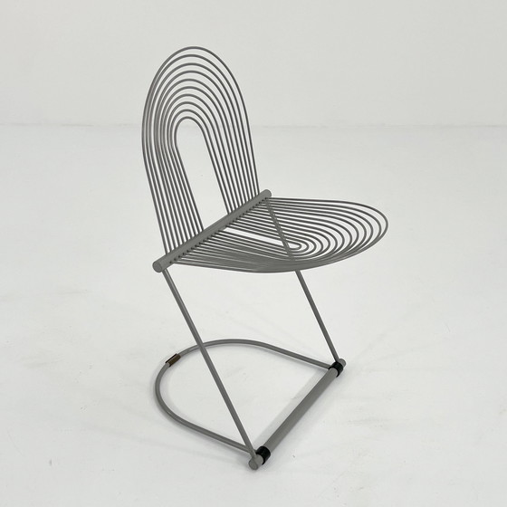 Image 1 of Chaise balançoire grise par Jutta & Herbert Ohl pour Rosenthal Lübke, 1980S