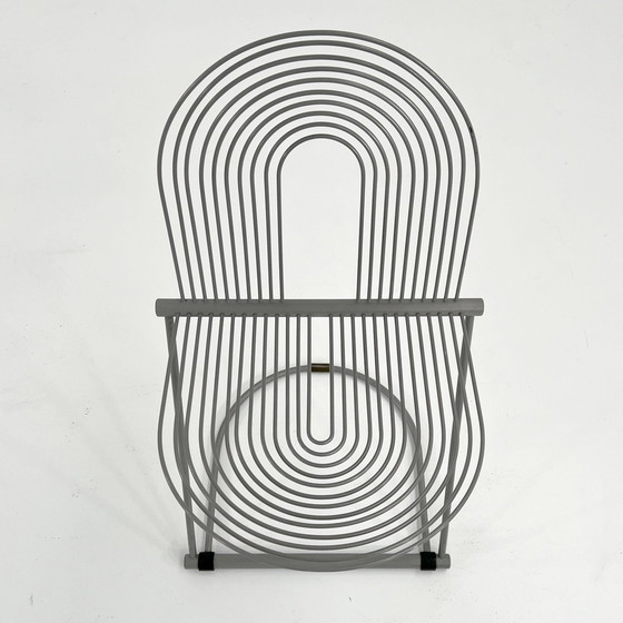 Image 1 of Chaise balançoire grise par Jutta & Herbert Ohl pour Rosenthal Lübke, 1980S