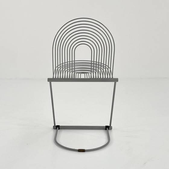 Image 1 of Chaise balançoire grise par Jutta & Herbert Ohl pour Rosenthal Lübke, 1980S