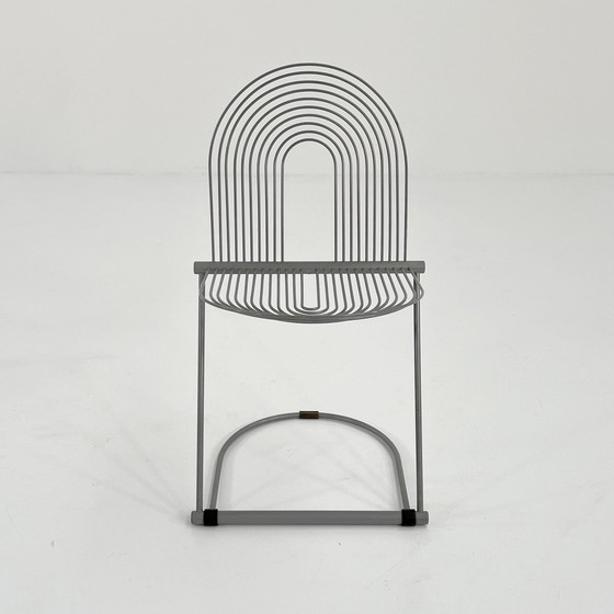 Image 1 of Chaise balançoire grise par Jutta & Herbert Ohl pour Rosenthal Lübke, 1980S