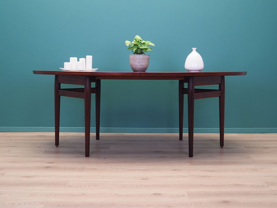 Image 1 of Table ovale en bois de rose, 1950S, Design danois, Designer : Arne Vodder, Production : Sibast