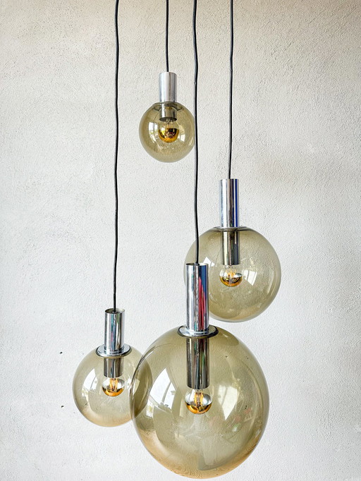 Lampe en cascade vintage Glashütte Limburg