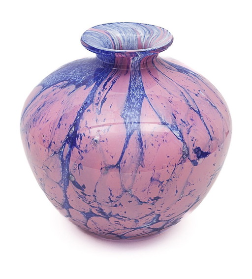 Vase En Verre Marbré