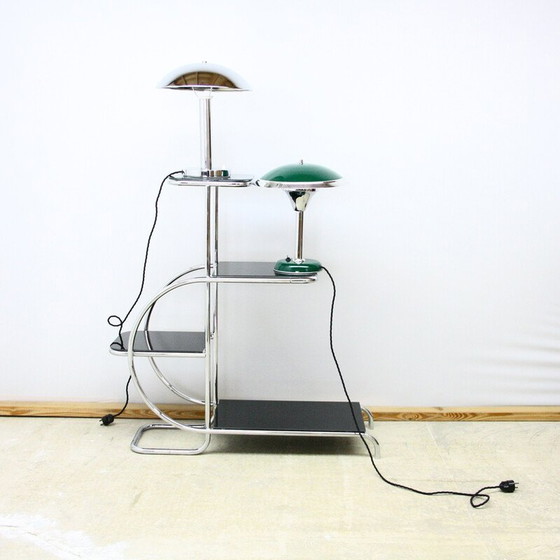 Image 1 of Lampe de bureau vintage Art Déco par Max Schumacher pour Metallwerke Werner Schroeder