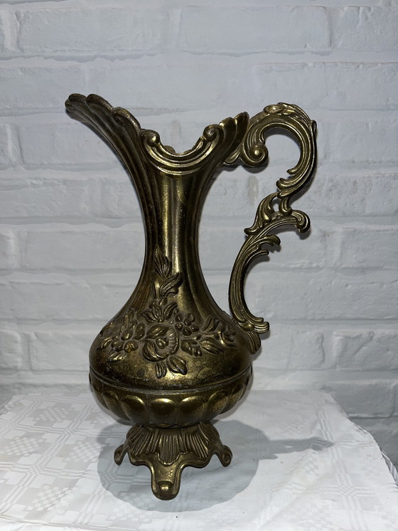 Image 1 of Vase/verseuse vintage en étain italien (95%)