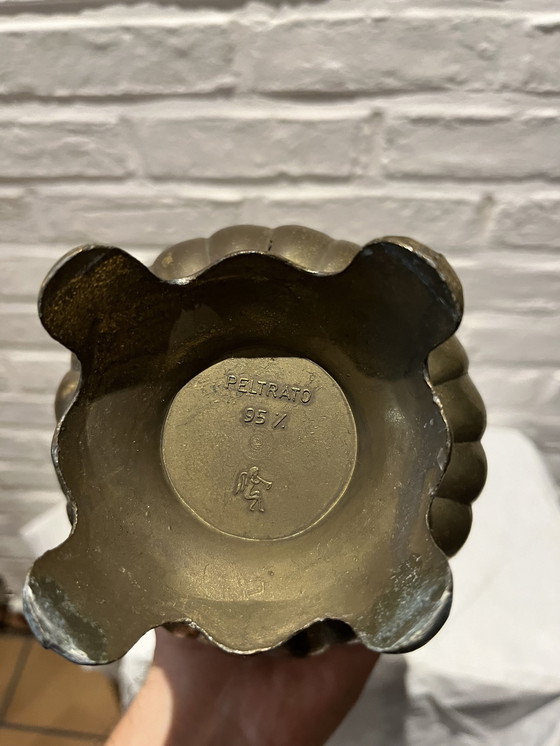 Image 1 of Vase/verseuse vintage en étain italien (95%)