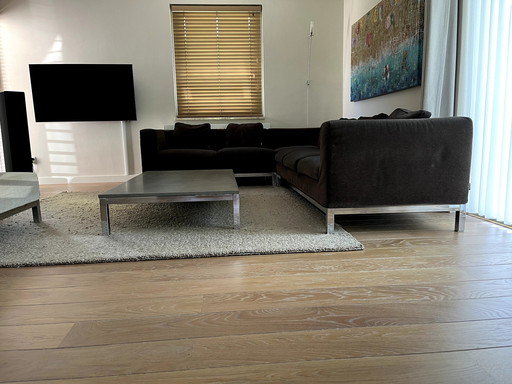 Canapé d'angle Minotti avec pouf