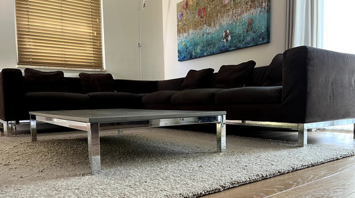 Canapé d'angle Minotti avec pouf