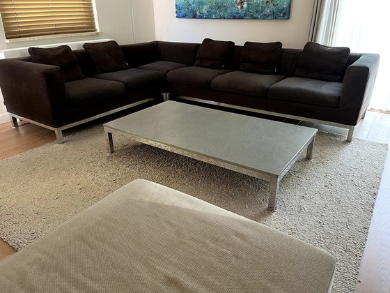 Image 1 of Canapé d'angle Minotti avec pouf