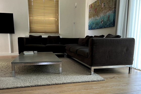 Image 1 of Canapé d'angle Minotti avec pouf