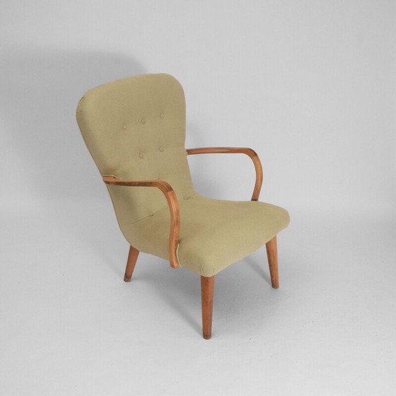 Image 1 of Fauteuil vintage danois vert clair, années 1940