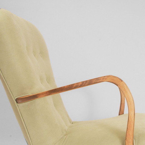 Image 1 of Fauteuil vintage danois vert clair, années 1940