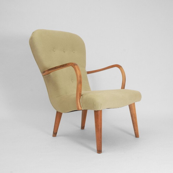 Image 1 of Fauteuil vintage danois vert clair, années 1940