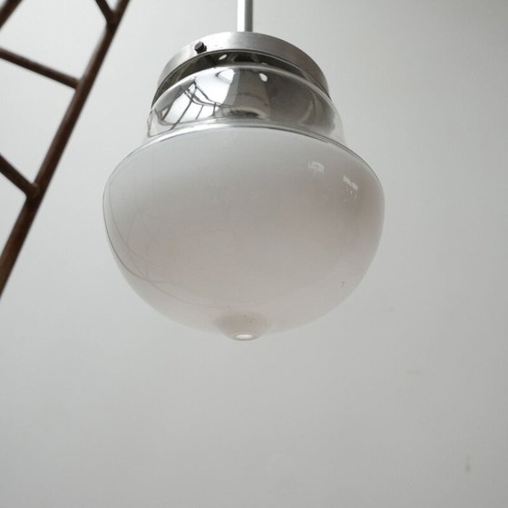 Lampe suspendue vintage bicolore, Allemagne 1950 – Suspensions (photo 8 of 11)
