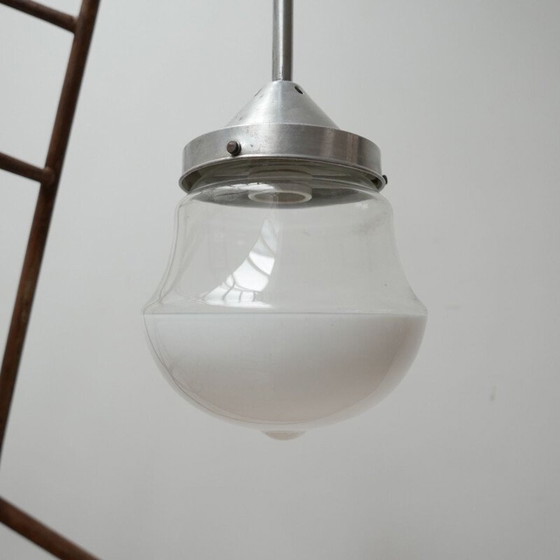 Lampe suspendue vintage bicolore, Allemagne 1950 – Suspensions (photo 9 of 11)