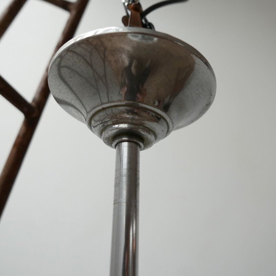 Lampe suspendue vintage bicolore, Allemagne 1950 – Suspensions (photo 3 of 11)