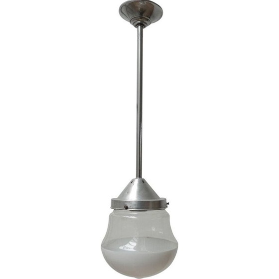 Lampe suspendue vintage bicolore, Allemagne 1950 – Suspensions