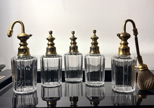 5 Flacons à Parfum Baccarat Décoratif