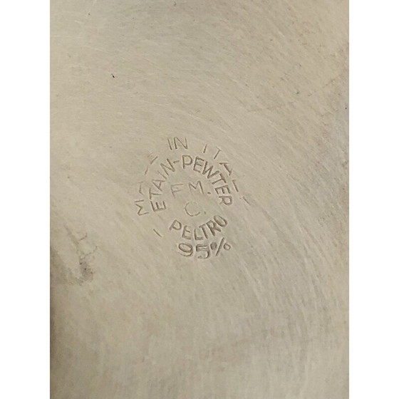 Image 1 of Lampe de salon vintage en étain, Italie 1960