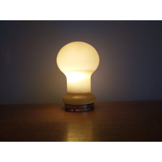 Image 1 of Lampe de table vintage en verre 1970