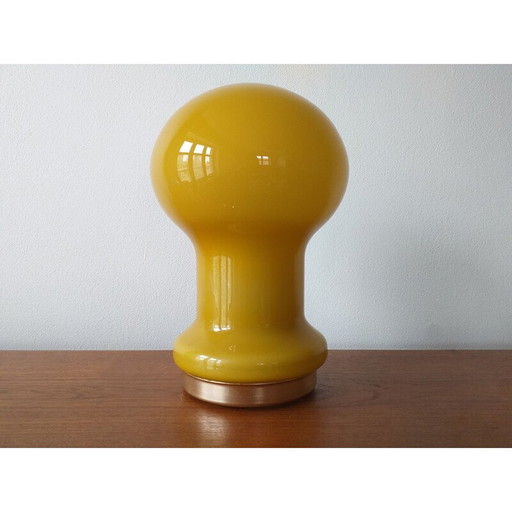 Lampe de table vintage en verre 1970