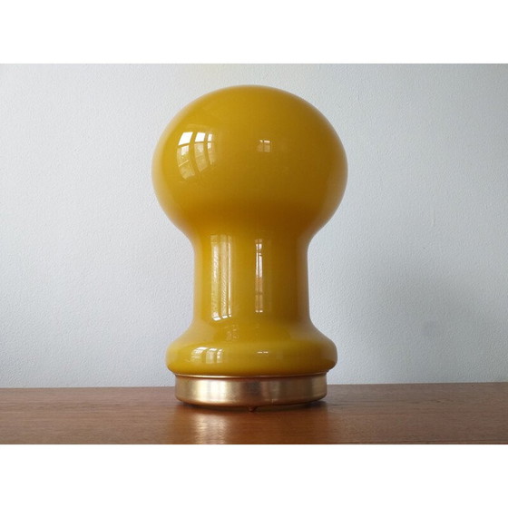 Image 1 of Lampe de table vintage en verre 1970