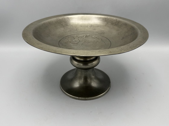 Image 1 of Coupe à fruits en étain, design Chris Van Der Hoef pour Gero, 1925