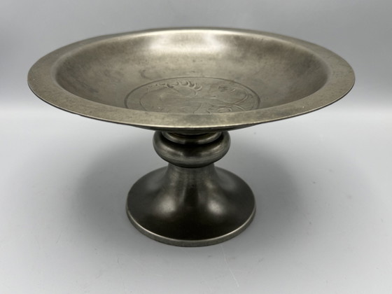 Image 1 of Coupe à fruits en étain, design Chris Van Der Hoef pour Gero, 1925
