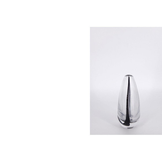 Image 1 of Vase vintage en verre Contour par Vicke Lindstrand pour Kosta, Scandinave 1950