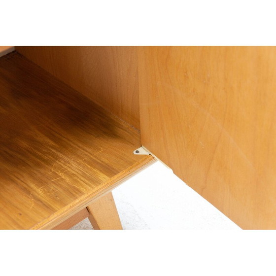Image 1 of Buffet vintage en bois de hêtre et verre opaxite par Hubert Nepožitek et Bohumil Landsman pour Jitona, 1960