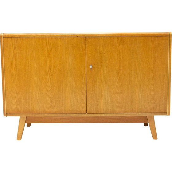 Image 1 of Buffet vintage en bois de hêtre et verre opaxite par Hubert Nepožitek et Bohumil Landsman pour Jitona, 1960