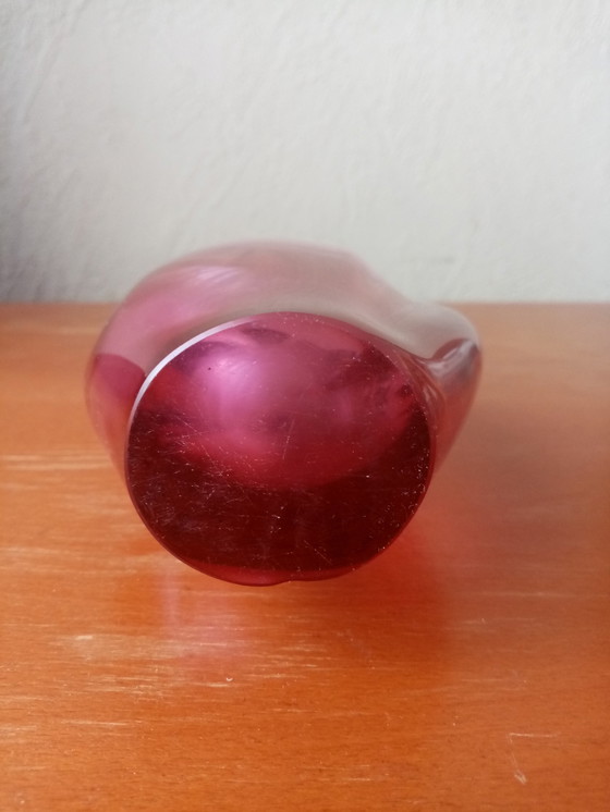 Image 1 of Vase En Verre De Bohème By Miroslav Klinger/Zelezny(25Cm)  60S