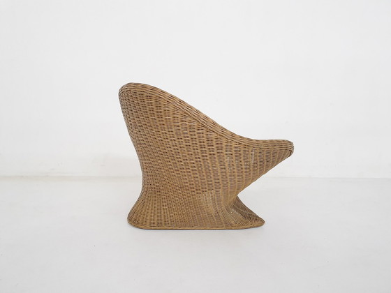 Image 1 of Chaise longue en rotin Zen Meditation Lotus, 1960's