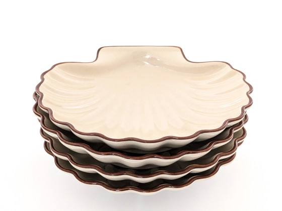 Image 1 of 1960S Porcelaine Bols à coquilles | Lot de 4 | Schönwald Allemagne