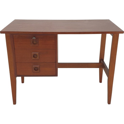 Bureau vintage en teck danois, Danemark années 1970