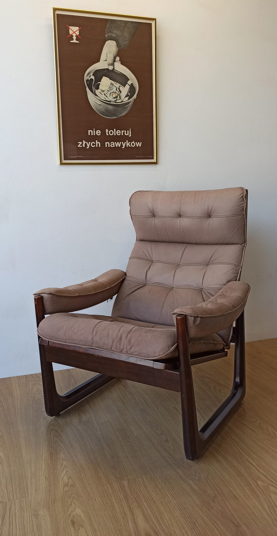 Image 1 of Fauteuil en cuir Genega Møbler