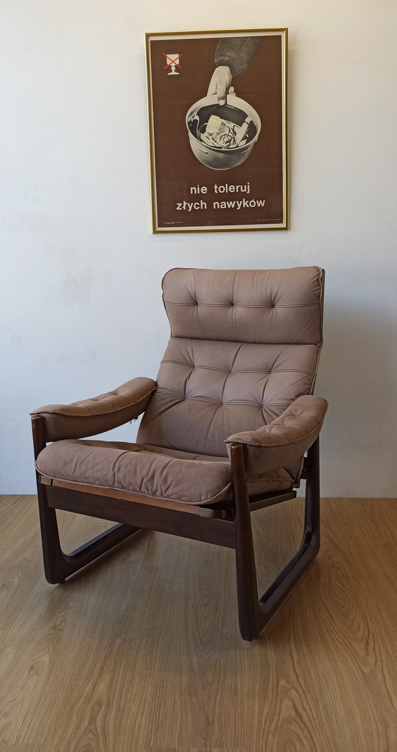 Image 1 of Fauteuil en cuir Genega Møbler