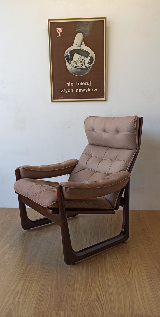 Image 1 of Fauteuil en cuir Genega Møbler