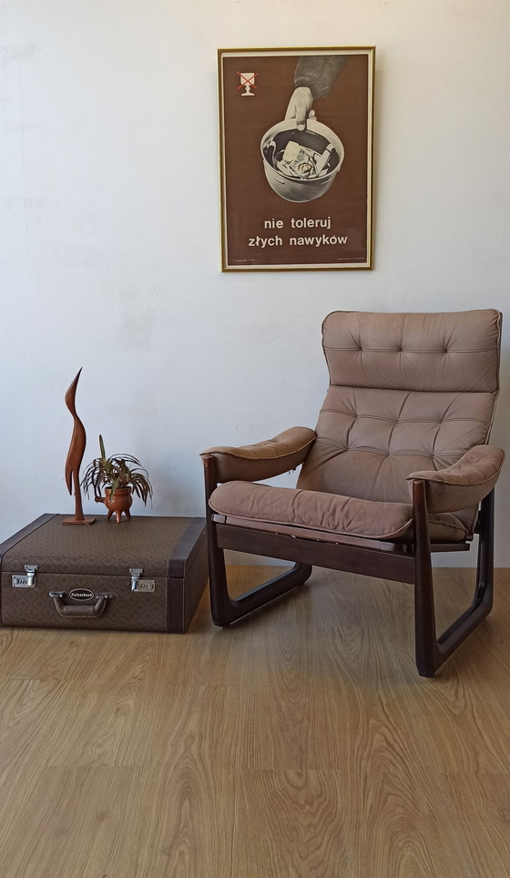 Image 1 of Fauteuil en cuir Genega Møbler