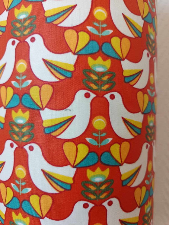 Image 1 of Lampe en Bois d'Olivier et Abat-Jour sur Mesure Vintage