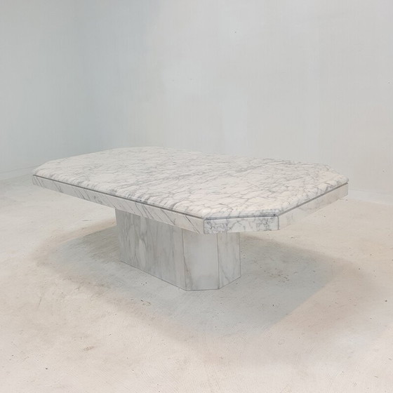 Image 1 of Table basse vintage en marbre, Italie 1970