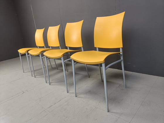 Image 1 of Ensemble de 4 chaises de salle à manger Miss C.O.C.O par Philippe Starck pour Cassina, 1998