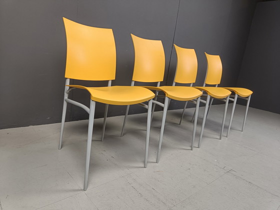 Image 1 of Ensemble de 4 chaises de salle à manger Miss C.O.C.O par Philippe Starck pour Cassina, 1998