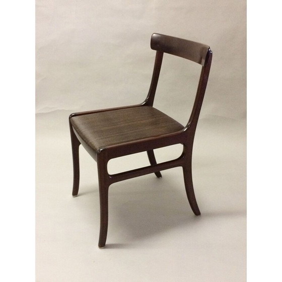 Image 1 of Ensemble de 4 chaises vintage en acajou par Ole Wanscher pour Poul Jeppesen, 1960